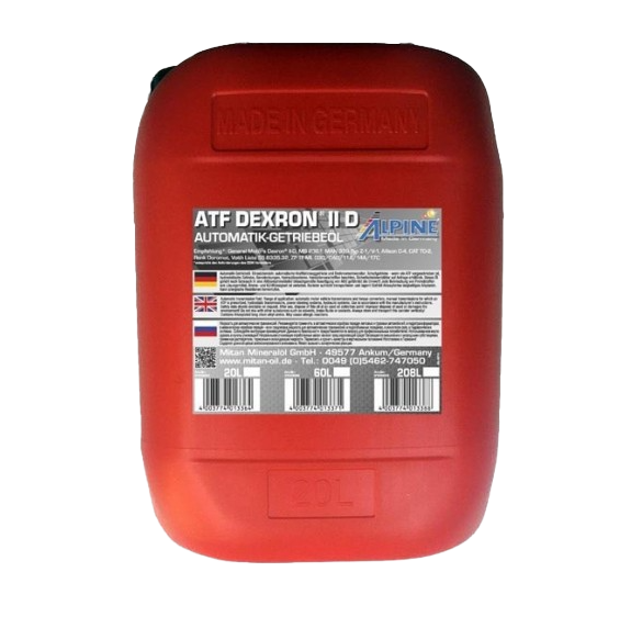 Трансмиссионное масло ALPINE ATF Dexron II D, 20л